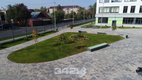 Тротуарная плитка 342 Механический завод Бавария Колор микс Арктика